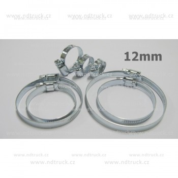 Spona hadicová,  16-25mm, W1 pozink, objímka hadice, 12mm