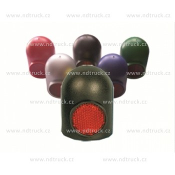 Krytka závěsu koule černá s odrazkou