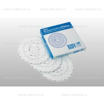 Kotouček tachografu EURO, 125km/h, balení 100ks, tchg