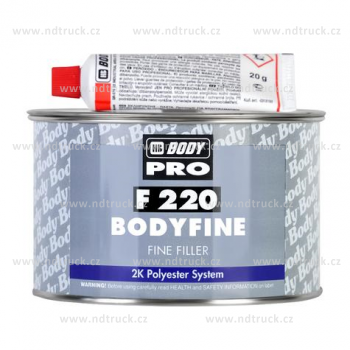 Tmel jemný, BODYFIBER F250, 250g, BOD6520, stěrkový jemný tmel 