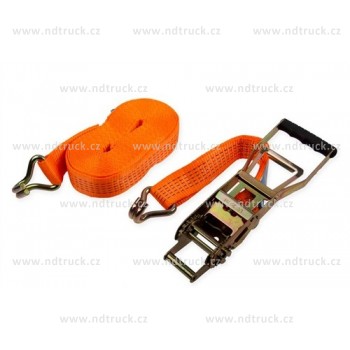 Pás upínací 5t,10m s dlouhou ráčnou, ERGO, popruh