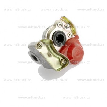 Hlavice vzduchu červená M16x1,5, pohyblivá, spojka