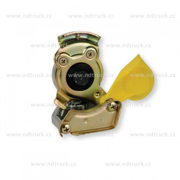 Hlavice vzduchu žlutá M22x1,5,  pohyblivá, spojka