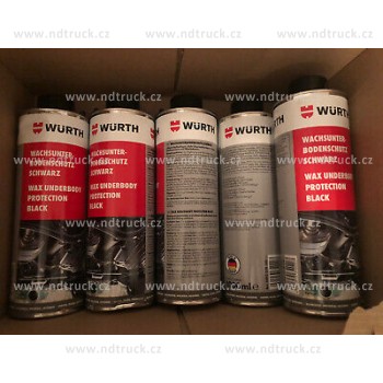 Ochranný nátěr podvozku vosk, WURTH, 1000ml, černý, 0892078100, nástřik, AKCE!, würth
