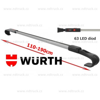 Lampa LED, WÜRTH, aku pracovní svítilna, na kapotu, 0827940750, WL08, wuert, NOVINKA, USB
